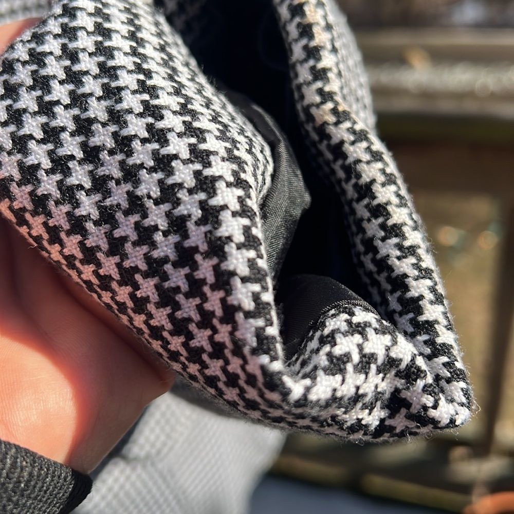 John Meyer Houndstooth Jacket Black Houndstooth B… - image 4